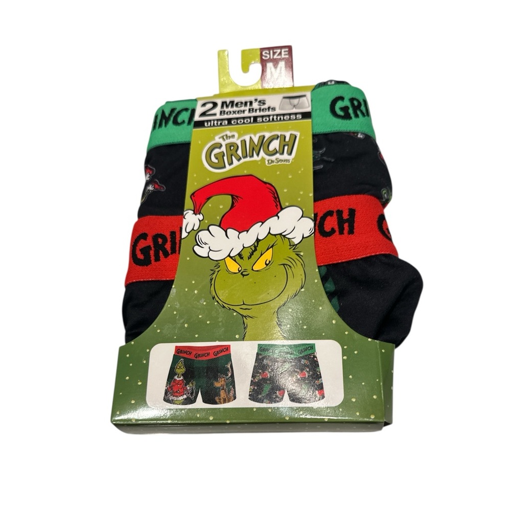 The Grinch Men's Boxer Briefs size Medium New